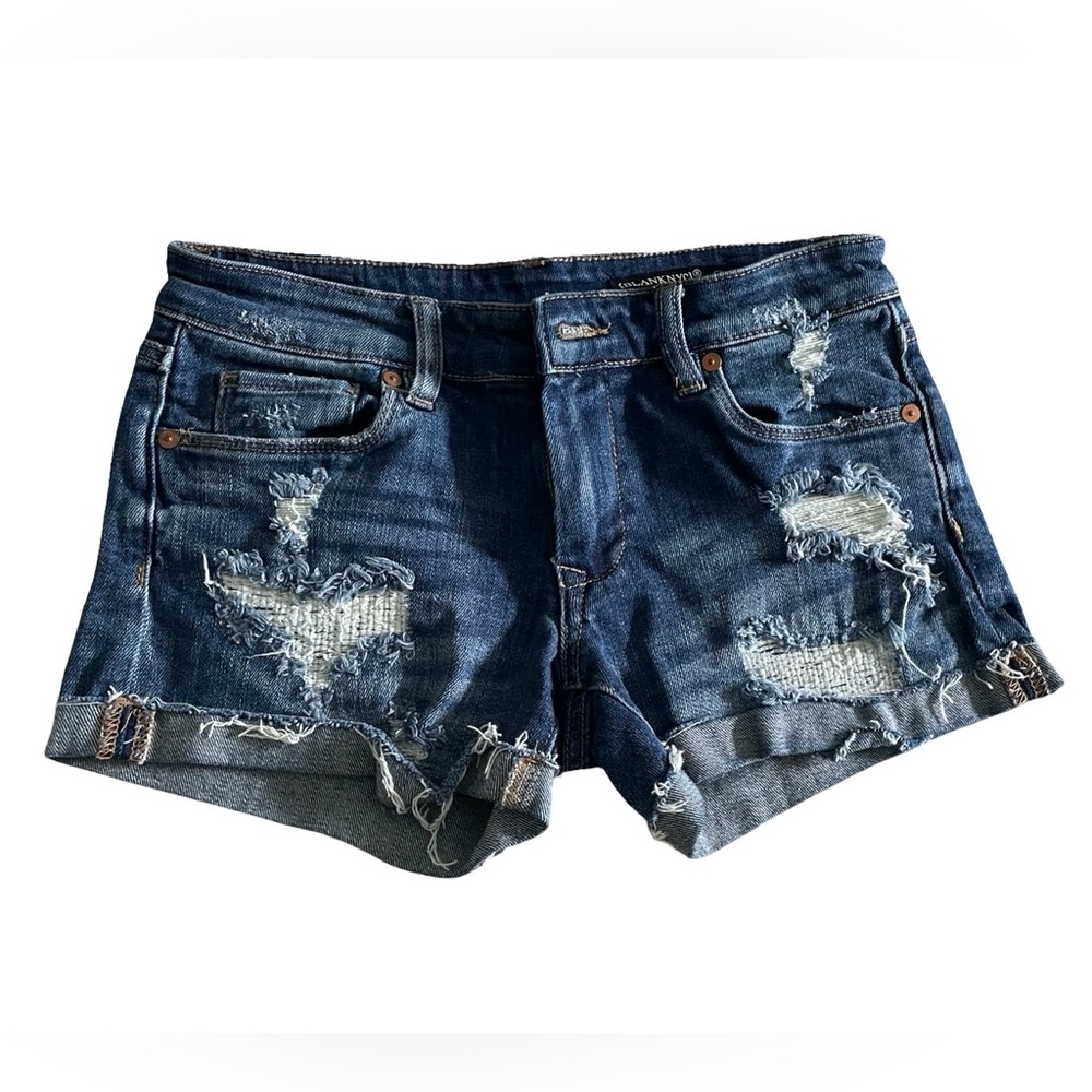 Blank NY The Fulton Distressed Denim Shorts Sz. 24